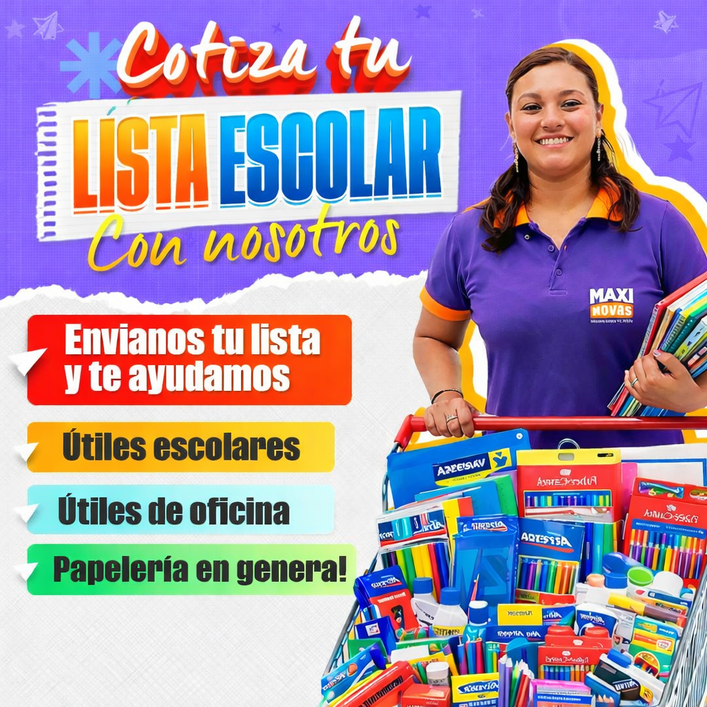 Cotiza tu lista escolar MaxiNovas