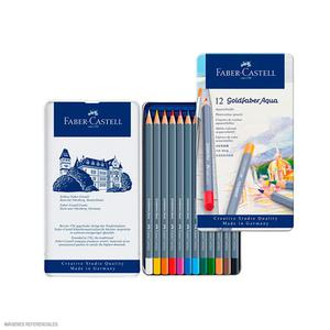 COLOR ACUARELABLE FABER CASTELL GOLDFABER ESTUCHE X 12 UND