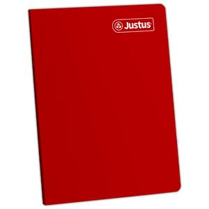 CUADERNO CUADRICULADO DELUXE JUSTUS A4 ROJO 80 HOJAS