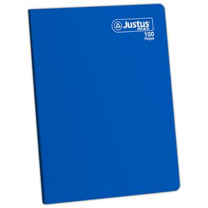 CUADERNO TRIPLE RENGLĂN MAX DELUXE JUSTUS A4 AZUL 100 HOJAS