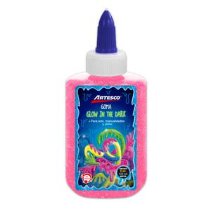 GOMA GLOW IN THE DARK ARTESCO ROSA 5 OZ