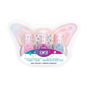 MAQUILLAJE 3C4G MARIPOSA X 3 ESMALTES