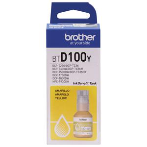 TINTA BOTELLA BROTHER AMARILLO BTD100Y