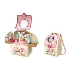 SET ADORABLE CONEJO EN MOCHILA 2 EN 1