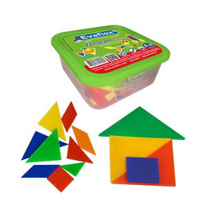 TANGRAM DE PLÁSTICO EVAFLEX 5 JUEGOS