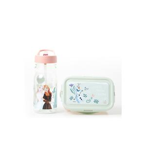 SET ESCOLAR TITANIO FROZEN BOTELLA 500 ML + TÁPER 600 ML