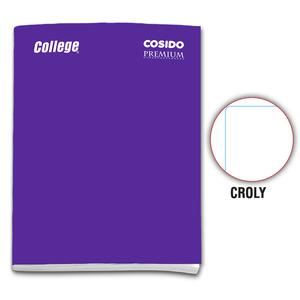CUADERNO DECROLY DELUXE COLLEGE COSIDO MORADO 80 HOJAS