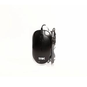 MOUSE ALÁMBRICO ITEC PUERTO USB NEGRO