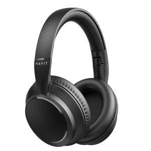 AUDÍFONO BLUETOOTH HAVIT V5.4 H619BT ENC 20 HORAS NEGRO