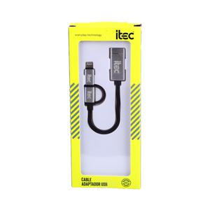 ADAPTADOR USB ITEC TIPO OTG 2Â ENÂ 1X1