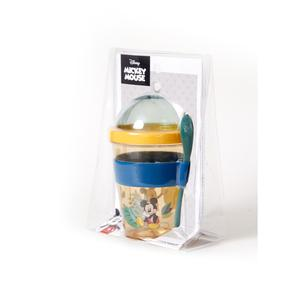 VASO YOGURT TITANIO MICKEY CELESTE / ROSA