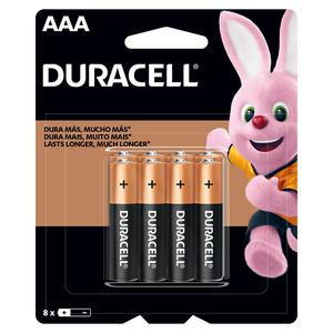 PILA DURACELL AAA 2400 BLISTER X 8 UND