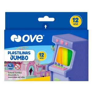 PLASTILINA JUMBO OVE X 12 UND