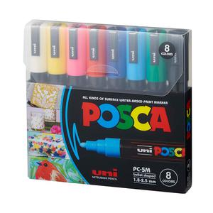 MARCADOR POSCA 5M BĂSICO SET X 8 UND