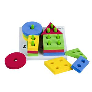 JUEGO DIDĂCTICO EVAFLEX FIGURAS GEOMĂTRICAS X 4 PIEZAS