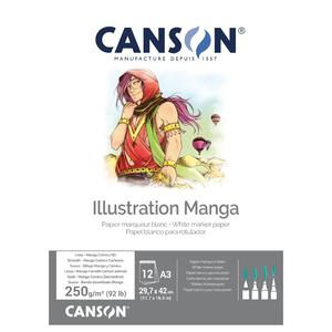 BLOCK CANSON ILLUSTRATION A3 250 GR 12 HOJAS