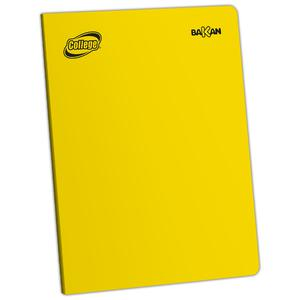 CUADERNO TRIPLE RENGLĂN DELUXE COLLEGE BAKAN A4 AMARILLO 80 HOJAS