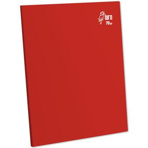 CUADERNO TRIPLE RENGLĂN DELUXE LORO A4 70 GR ROJO 80 HOJAS