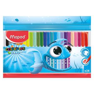 PLUMÓN DELGADO MAPED COLORPEPS OCEAN X 24 UND
