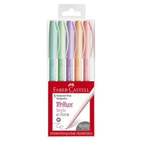 BOLÍGRAFO FABER CASTELL TRILUX STYLE-F PASTEL X 5 UND