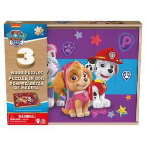 PACK X3 ROMPECABEZAS DE MADERA SPIN MASTER GAMES PAW PATROL