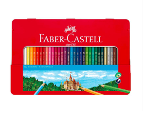 COLORES LARGOS FABER CASTELL TRIANGULARES  ESTUCHE DE LATA X 36 UND