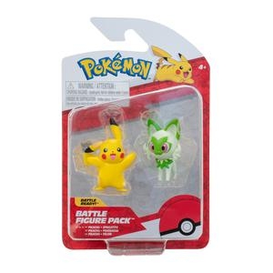 FIGURAS SPRIGATITO Y PIKACHU GENERACIÓN IX POKEMON PACK X 2