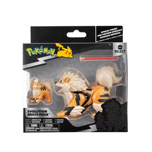FIGURAS GROWLITHE Y ARCANINE POKEMON EVOLUCIÓN