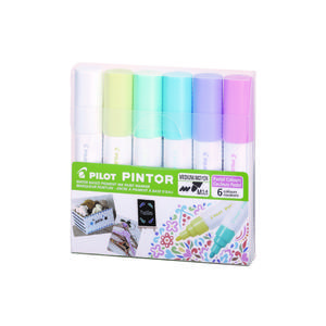 MARCADOR PILOT PINTOR PASTEL PUNTA MEDIA X 6 UND
