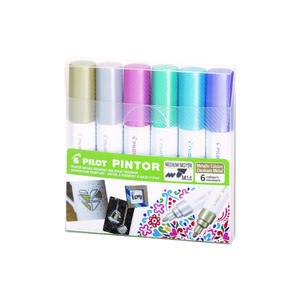 MARCADOR PILOT PINTOR METĂLICO PUNTA MEDIA X 6 UND