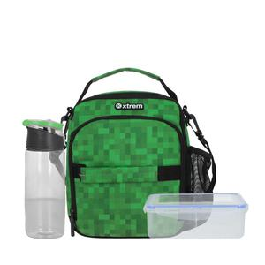 LONCHERA XTREM LUNCH-PACK 6XT GREEN PIXELS