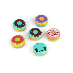 JUGUETES PARA PIÑATA AUTO RETRÁCTIL DE DONUT X 6 UNIDADES