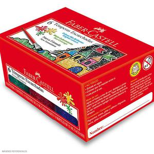 TÉMPERA FABER CASTELL ESCARCHADA X 6 UND
