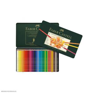 COLORES POLYCHROMOS FABER CASTELL ESTUCHE METÁLICO X 36 UND