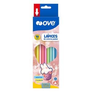 COLORES LARGOS OVE TRIANGULARES PASTEL X 10 UND