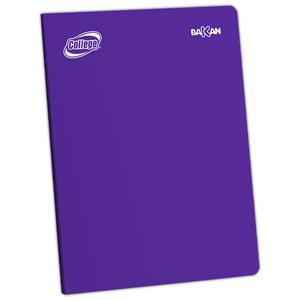 CUADERNO TRIPLE RENGLĂN DELUXE COLLEGE BAKAN A4 MORADO 80 HOJAS