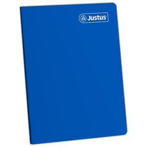 CUADERNO CUADRICULADO DELUXE JUSTUS A4 AZUL 80 HOJAS