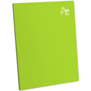 CUADERNO TRIPLE RENGLĂN DELUXE LORO A4 70 GR VERDE LIMĂN 80 HOJAS