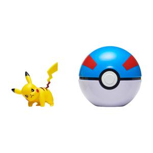 POKEMON CLIP +BALL PIKACHU & GREAT BALL