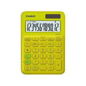 CALCULADORA CASIO MS-20UC VERDE LIMÓN