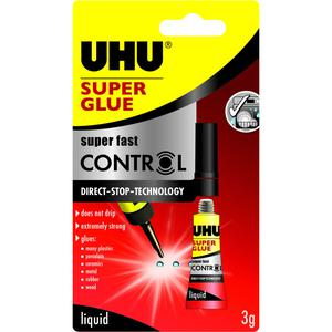 PEGAMENTO UHU SUPER GLUE CONTROL 3 ML