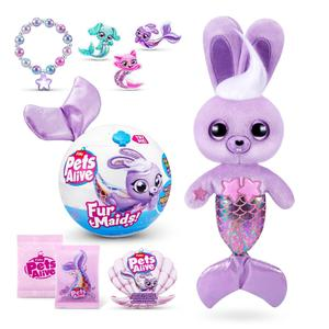 PELUCHE PETS ALIVE SIRENA CONEJO MORADO CON LUCES