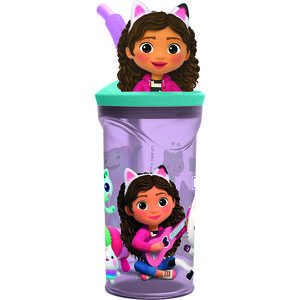 VASO GABBY'S DOLLHOUSE FIGURITA 3D 360 ML