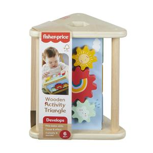 TRIÁNGULO ACTIVIDADES FISHER PRICE DE MADERA