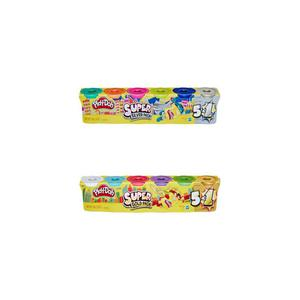 PACK MASAS Y PLASTILINAS PLAY DOH SUPER SILVER & GOLD SURTIDO X 6 UND