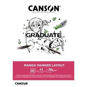 BLOCK CANSON A3 MARKER GRADUATE 70 GR 50 HOJAS