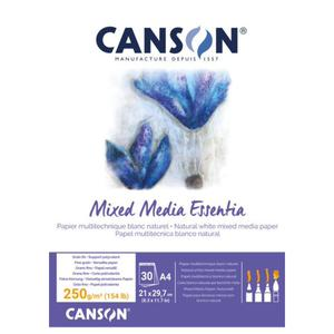 BLOCK CANSON MIX MEDIA ESSENTIA A4 250 GR 30 HOJAS