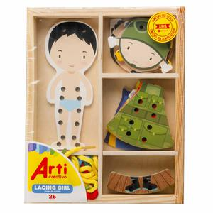 JUEGO DIDÁCTICO ARTI CREATIVO PASADOR LACING BOY