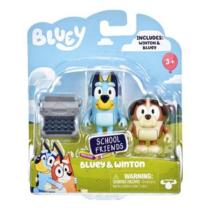 FIGURA BLUEY ESCUELA PACK X 2 UND