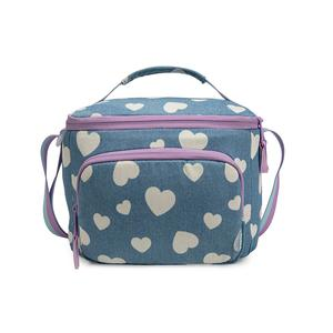 LONCHERA PORTA PARA NIÑAS AURA DENIM HEARTS